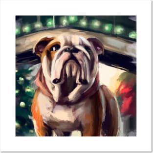 Cute Bulldog Drawing Posters and Art